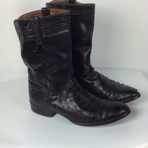 Lucchese ostrich men's cowboy boots size 12 D